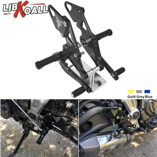1Pair Motorcycle Adjustable Rearsets Rear Set Foot Peg For Yamaha MT FZ 07 MT07 FZ07 MT-07 FZ-07 2013 14 15 16 17 2018 2019 2020