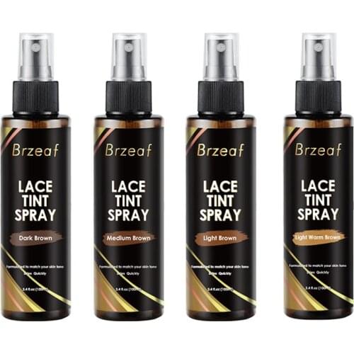 100ml Lace Tint Spray Lace Wig Adhesive Bond Quality Toupee Lace Private Light Wig Spray for lace frontal wigs