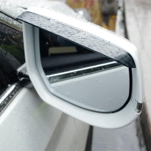 2pcs Car Rearview Mirror Rain Eyebrow For Cadillac ATS CT4 CT5 CT6 XT4 XT5 XT6 SRX 2009-2020 Rearview Mirror Sun And Rain Block