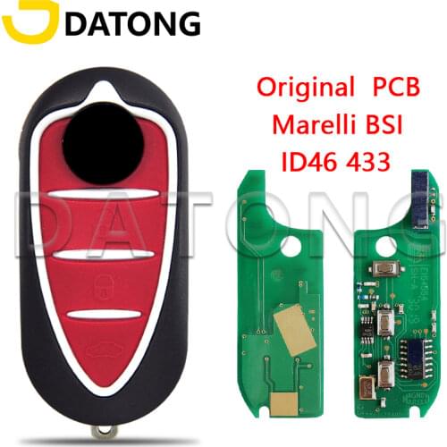 Datong World Car Remote Key For Alfa Romeo 147 156 166 GT Original PCB PCF7946 433.92 Mhz ASK Marelli BSI Smart Replace Key