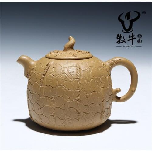 Handmade teapot mud ore segment small pumpkin pot 260 ML NEW teapot mixed batch customized gift manufacturers
