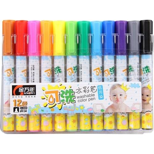 Child Erasable Color Gel Pen Environmental Protection Large Capacity Ink Student Kid Drawing Paint Marker Lapices Gel Kawaii Pen