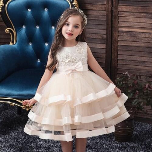 Girls Princess Kids Dresses for Girls Tutu Ball Gown Baby Girls Clothes Children Wedding Birthday Party Dress Vestido Wear Dress
