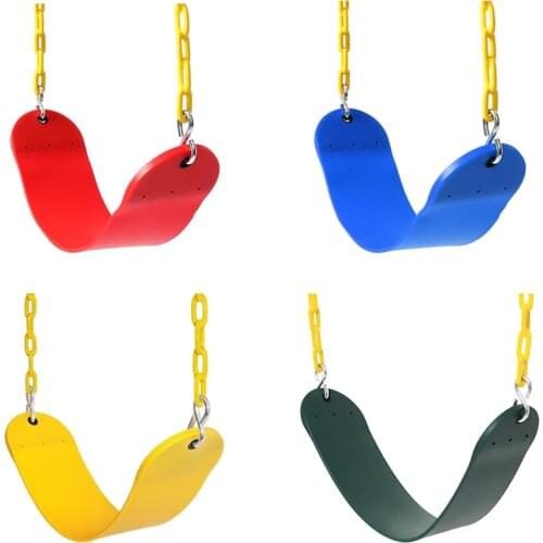 Swing Seat 66" Plastic Coated Chain Garden Playground Swing Set for Kids