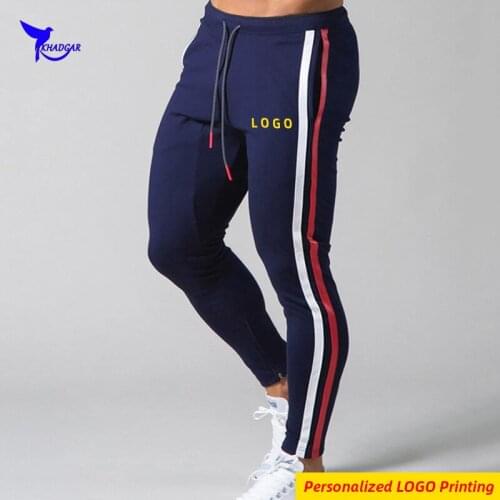 Breathable Quick Drying Polyester Running Pants Men Jogging Sweatpants Workout Training Sportswear Trousers Bottoms Personalized