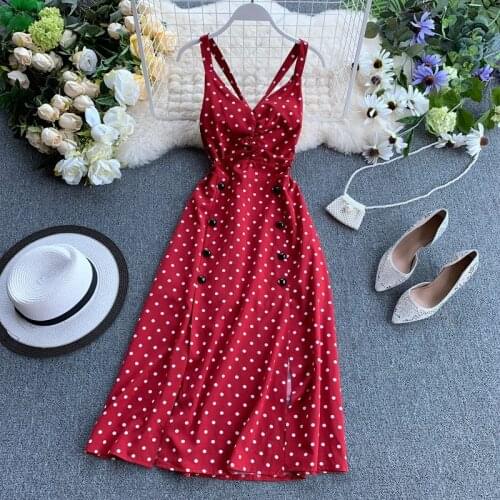 Glufigh Summer Polka Dot Dresses