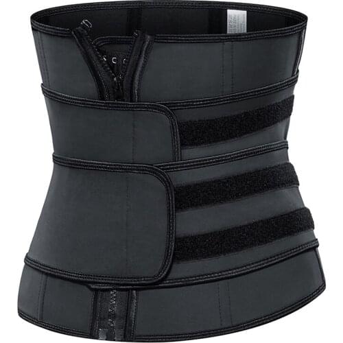 New Latex Waist Trainer Corset Steel Boned Body Shaper Women Bustiers Corsage Modeling Strap slmming sheath belly shapewear faja