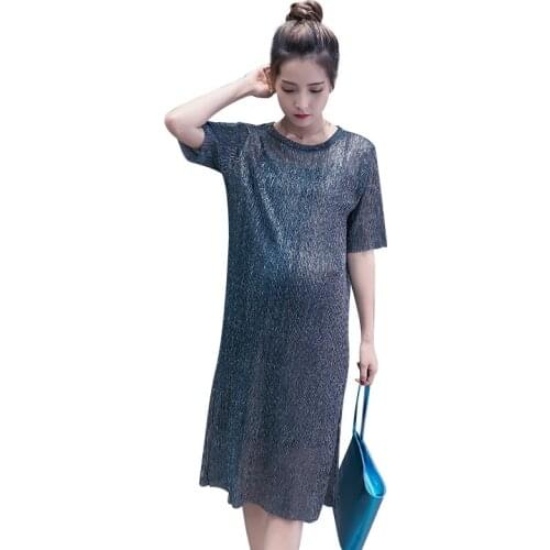 Envsoll Maternity Dress Pregnant Women Summer 2019 New Two-piece Maternity Skirt Short-sleeved Pregnant Dress With Suspenders
