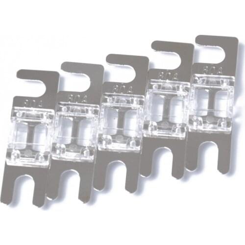 10pcs 80A+60A Mini ANL Fuse For Car Audio Circuit Protection Nickel Plated