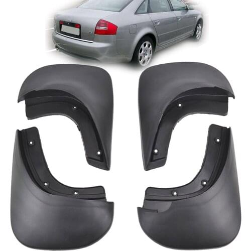 XUKEY SET MUD FLAP FIT FOR 1998~2005 AUDI A6 C5 SEDAN MUD FLAPS SPLASH GUARDS MUDGUARDS 2004 2003 2002 01 2000 1999 ACCESSORIES