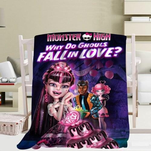 Custom Monster High Art Blanket 56x80 inch 50x60 Inch 40x50 Inch Home/Sofa/Bedding Throw Blanket Kid Adult Warm Blanket