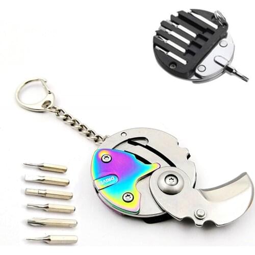 Outdoor Multitool Mini Folding Knife With Screwdriver Pocket Coin Knife Keychain Edc Knife Hunting Camping Survival Tool