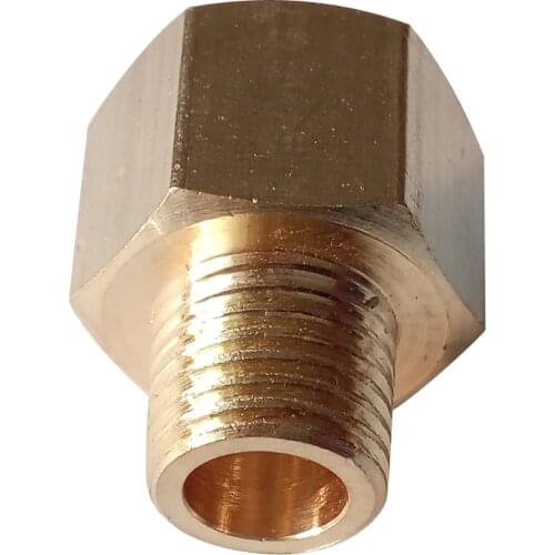 BSP-NPT Adapter 1/4" Male BSPT to 1/4" Female NPT Brass Pipe Fitting Euro to US Pressure gauge adapter