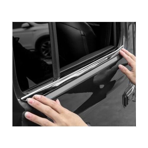 Fit for Jeep Wrangler JL modified lower window accessories stainless steel door sill
