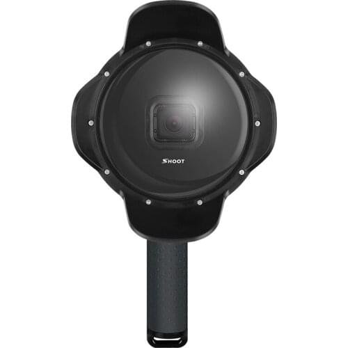 Underwater Shooting 6" Dome Port with Lens Hood Transparent Diving Housing Case Float Grip Accessories Kit for GoPro Hero 5/6