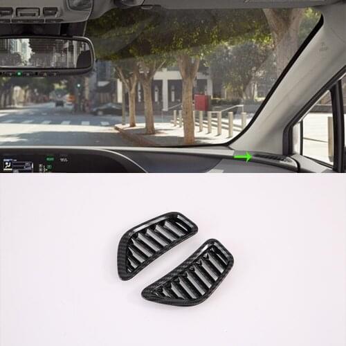 Popular Products Car Accessories Styling Interior Decorative ABS Black Front Up Air Vent Cover For Toyota Prius 2019