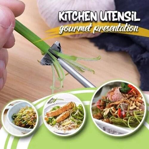 Plum-blossom Shaped Water Spinach Separator Slicer Onion Cutter Stainless Steel Cooking Vegetable Chopper Kitchen Gadgets Tools