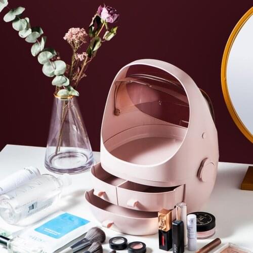 Net Red Cosmetics Storage Box Household Dustproof Large-capacity Dormitory Skin Care Products Lipstick Mask Desktop Rack Box