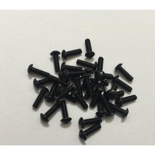 100PCS M2.5 series 10.9 round head hex socket screws M2.5*4/5/6/8/10-30 mm The mushroom head hex socket screws