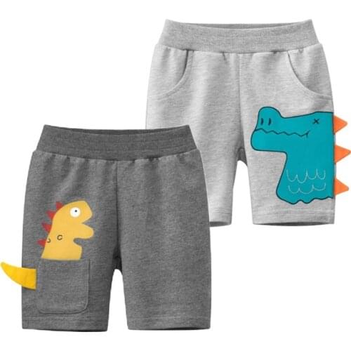 2021 Summer New Childrens Clothes Baby Boy Short Colorful Cartoon Shorts For Boy Cotton Elastic Casual Sport Pockets Shorts