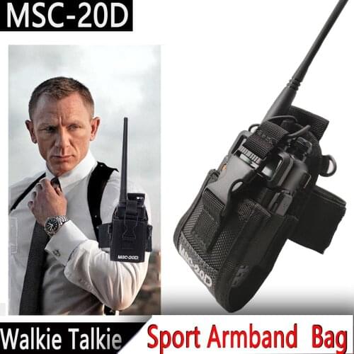 New ABBREE MSC-20D Nylon Multi-Function Pouch Bag Holster Carry Case for BaoFeng UV-5R UV-82 BF-888S TYT Mototrola Walkie Talkie
