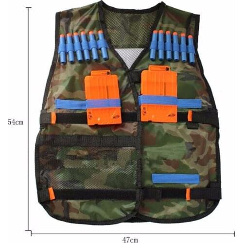 2Pcs Tactical Vest For 12 Darts and 4 Ammo Clips In Nerf Elite N-Strike Games Team