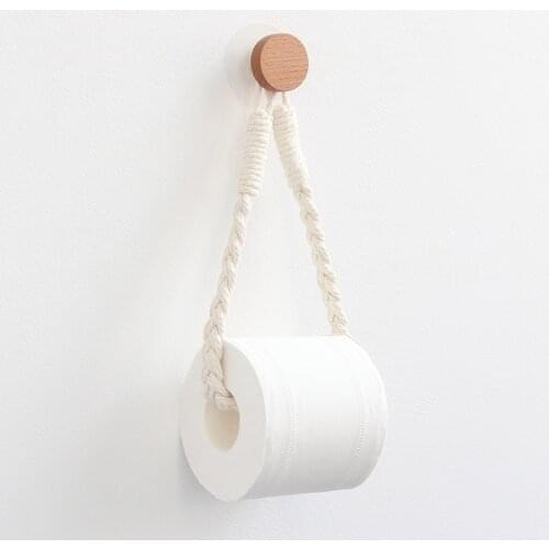 4 Types Vintage Towel Hanging Rope Toilet Paper Holder Home Hotel Bathroom Decoration Supplies