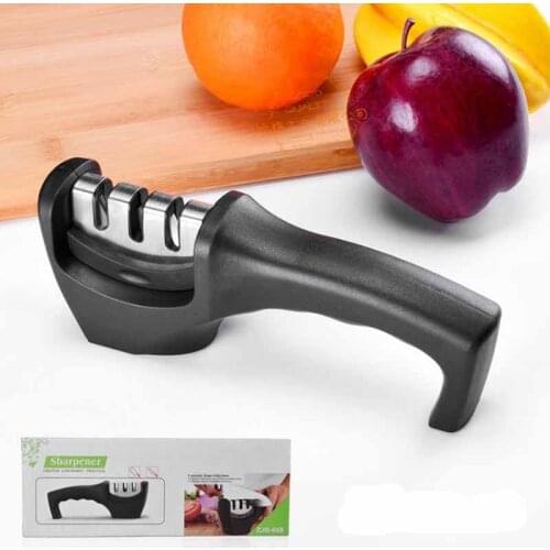 High Quality Professional Knife Sharpener Stainless Steel Sharpening Stone Tungsten Steel Diamond Sharpener Kitchen Tools