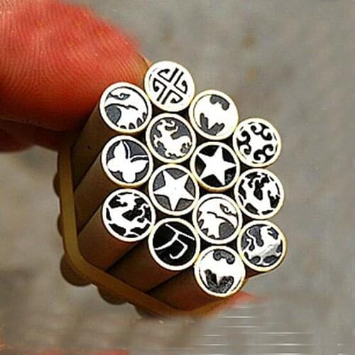 Knife shank Mosaics eagle Dragon Rivets 45mm nail Brass tube 6mm DIY knife handle screw More design