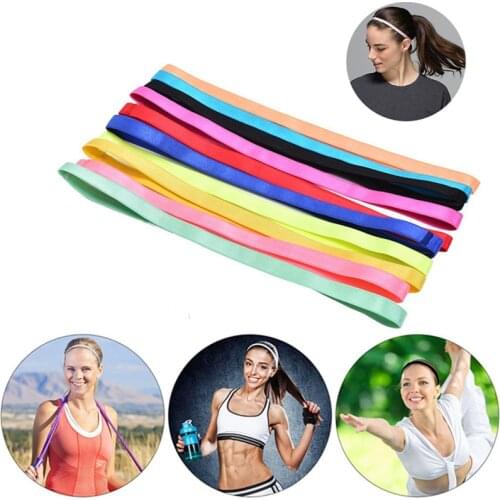 12 Colors Yoga Hair Bands Non slip for Women Men Sports Headbands for Running, Crossfit,Travel, Fitness Ultra-thin Headbands