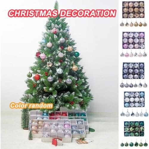 12Pcs Christmas Tree Decorations Balls Bauble Xmas Party Hanging Ball Ornament Decorations for Home Christmas Gift Kerst Natale