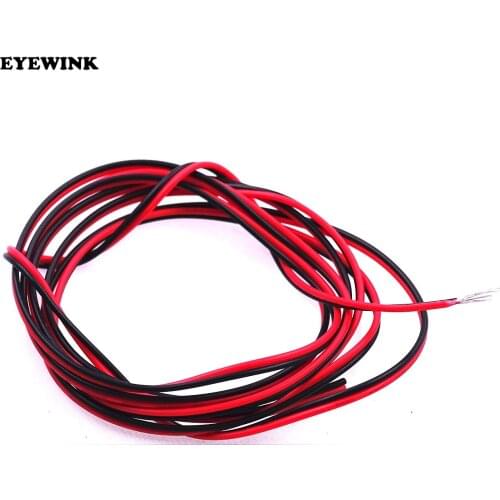 50x 3M 26 Gauge AWG Silicone Rubber Wire Cable Red Black Flexible 2468 26AWG