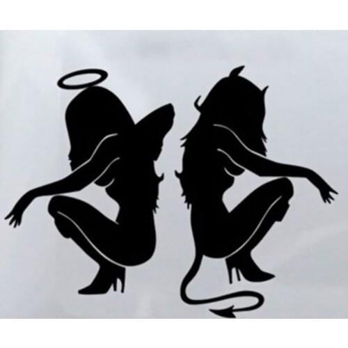 Angels and Demons Car Body Styling Sticker Removable Waterproof Car Sticker Truck Lighting Car Styling Exterior Accessories