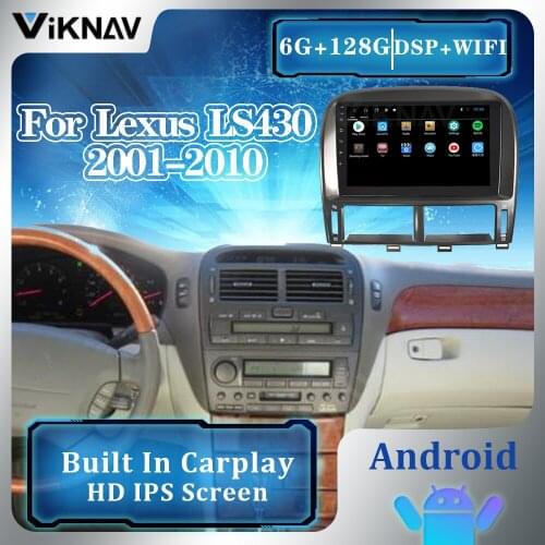 Android Tesla style car radio DVD multimedia player For Lexus LS430 2003 - 2007 car autoradio GPS navigation