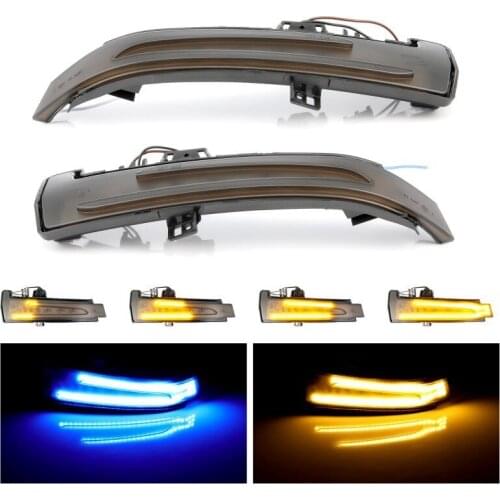 Car Rearview Mirror LED Dynamic Turn Signal Light Indicator Blinker for Mercedes-Benz a B S C E GLA GLK W176 W246 W204