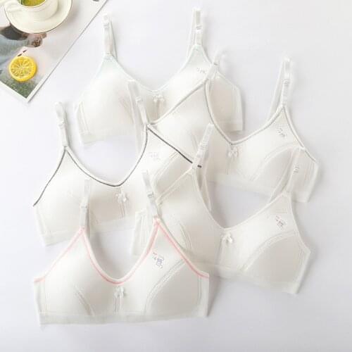 Bra for Teen Girl Developmental Underwear Junior High School Students Sling Bra Adolescent Comfortable Breathable No Steel Ring