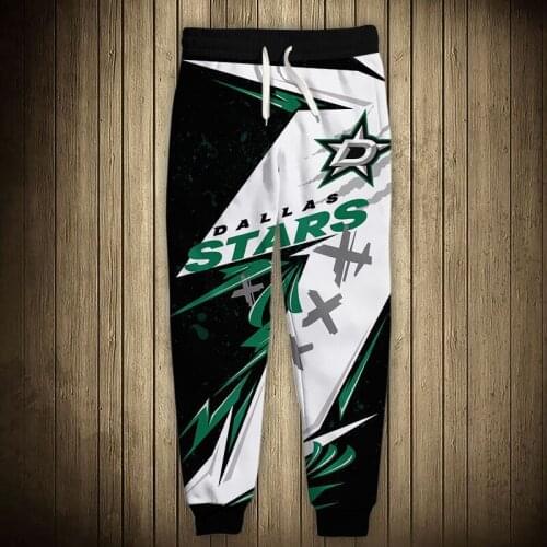 Dallas mens casual Stars sports pants Classic Stitching design graffiti geometric stars print sweatpants