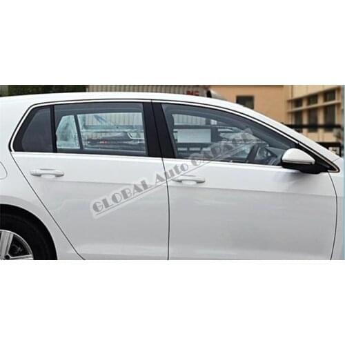 For Volkswagen Golf 7 2012-2020 Chrome Full Window Moulding Window Frame Framework Auto Accessory Diffüser Spilitter Car-styling