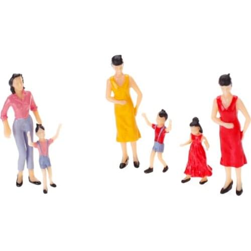 100 Lot People Figurines Passenger Assorted Posture Color Painted