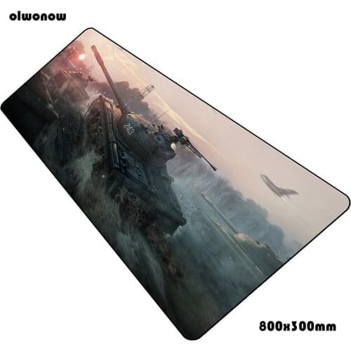 World of tanks mouse pad 800x300x3mm gaming mousepad High-end office notbook desk mat locrkand padmouse games pc gamer mats