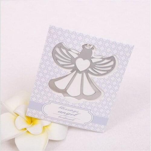 Hot Selling New Angel Monolithic Metal Bookmark With Tassel for Back To School Students Favors Exquisite Wededing Gift 100Pcs