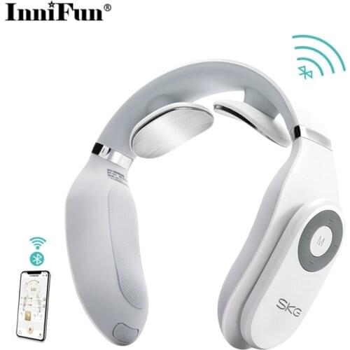 SKG cervical massager 4098 intelligent multifunctional vibration pulse heating home intelligent physiotherapy massage instrument