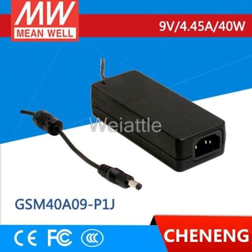 MEAN WELL original GSM40A09-P1J 9V 4.45A meanwell GSM40A 9V 40W AC-DC High Reliability Medical Adaptor