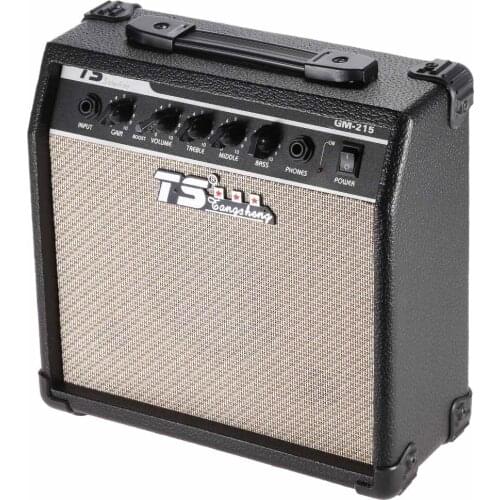 NEW Arrival GM-215 Professional 15W Electric Guitar Amplifier Amp Distortion with 3-Band EQ 5" Speaker