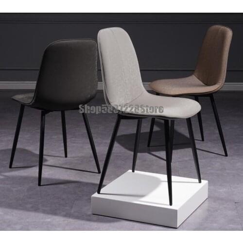 Dining Chair Home Nordic Modern Simple Chair Back Iron Luxury Negotiation Dining Table Chair Makeup Chair Stool
