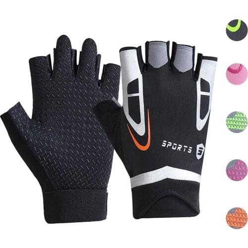 1 Pair Of Outdoor Half-Finger Cycling Gloves Non-Slip Breathable Rock Climbing Gloves Particle Shockproof Fishing Gloves