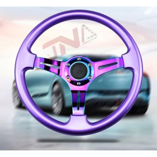 Steering Wheel Neo Chrome Car Sport Steering Wheel 14inch ABS