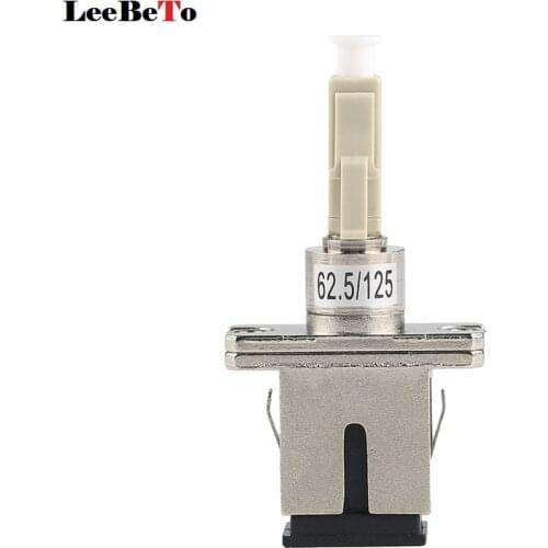 SC Female-LC Male Multimode MM62.5/125 Fiber Optic Adapter Transfer Flange Coupler SC-LC Adapter