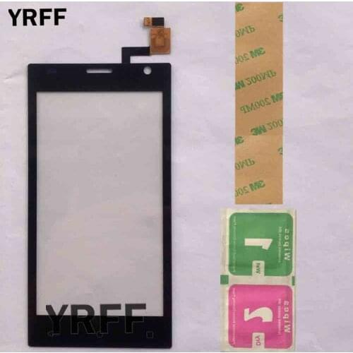 Touch Screen Glass For Prestigio Wize O3 PSP3458 PSP 3458 DUO Touch Screen Glass Digitizer Panel Sensor 4.5'' Mobile 3M Glue