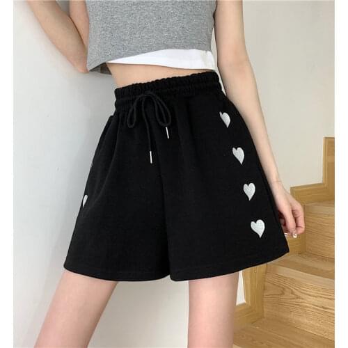 Casual Summer Shorts Women Simple loose Pants Ladies Fashion Casual Solid Drawstring Shorts High Waist Soft Cool Shorts Female